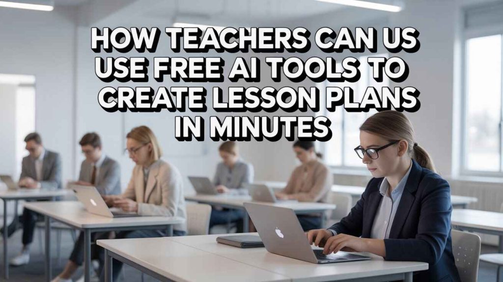 How Teachers Can Use Free AI Tools to Create Lesson Plans