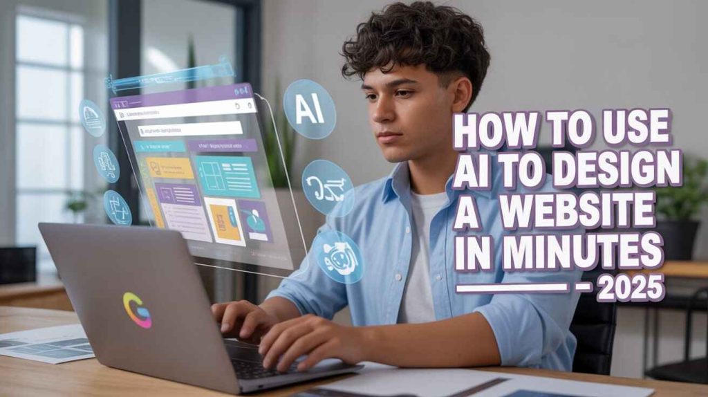 how to use AI to design a website in minutes