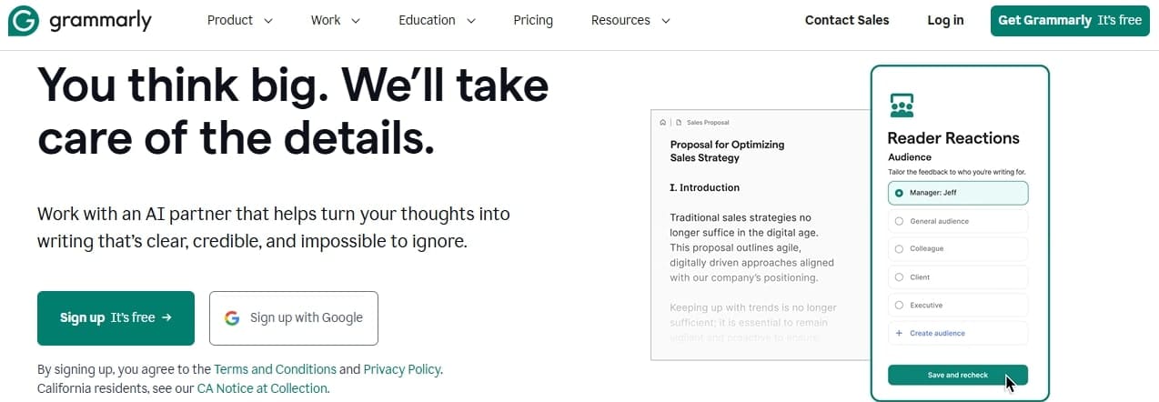 Grammarly – AI Tool for Error-Free Writing