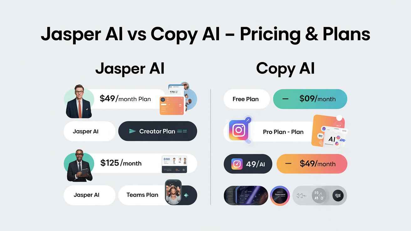 Jasper AI vs Copy AI – Pricing & Plans
