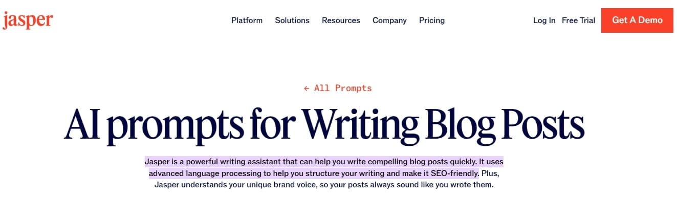 Jasper AI – Best AI Writing Tool for Bloggers
