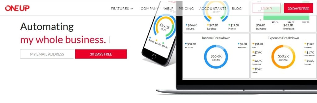 OneUp AI – Best for Inventory and Accounting Together
