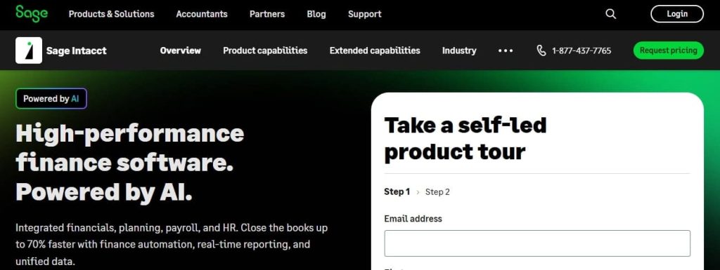 Sage Intacct – Best for Large Businesses and Enterprises