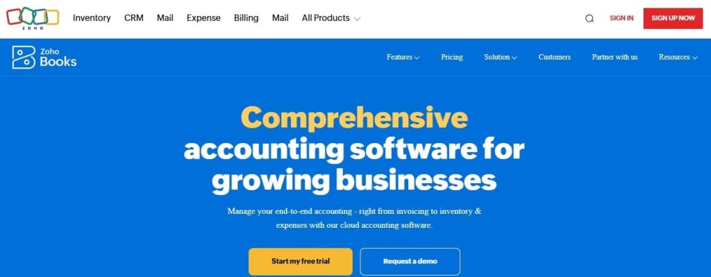 Zoho Books AI – Best Budget-Friendly AI Accounting Tool